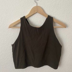Athleta Conscious Crop Olive XL